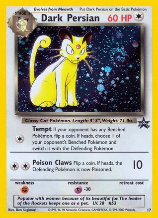 Dark Persian 017/53 - Holofoil WoTC Promo - Promo