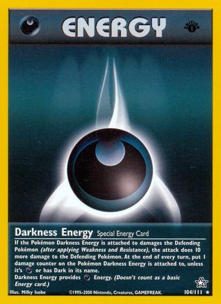 Darkness Energy - 104/111 - Rare - Unlimited