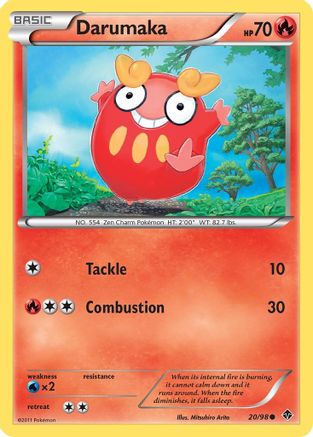 Darumaka - 20/98 - Common - Reverse Holo
