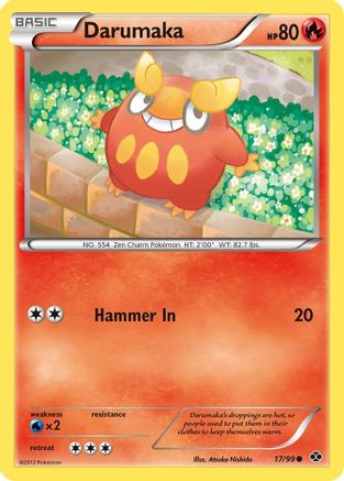Darumaka - 17/99 - Common - Reverse Holo