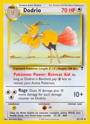 Dodrio 041  - Reverse Holofoil Legendary Collection - Uncommon