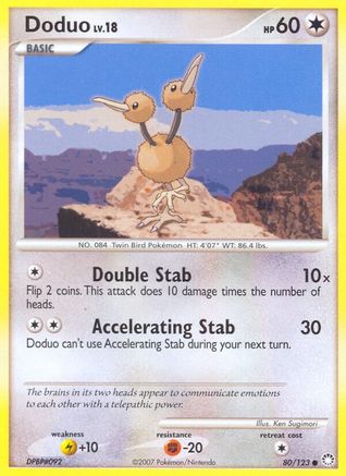 Doduo - 80/123 - Common - Reverse Holo