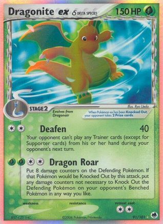 Dragonite EX (Delta Species) - 91/101 - Ultra Rare
