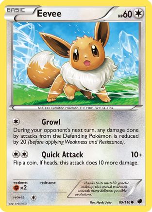 Eevee (89) - 89/116 - Common - Reverse Holo