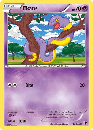 Ekans - 47/146 - Common - Reverse Holo