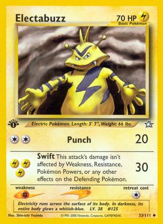 Electabuzz 033/111 - Unlimited Neo Genesis - Uncommon