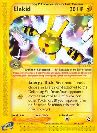 Elekid - 9/147 - Rare - Reverse Holo
