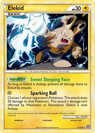 Elekid - 21/102 - Rare - Reverse Holo