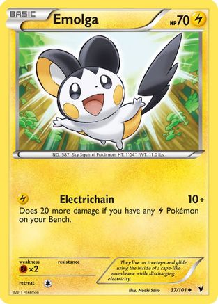 Emolga - 37/101 - Uncommon