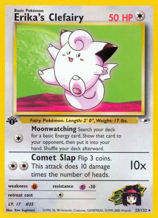 Erika's Clefairy 025 - Unlimited Gym Heroes - Rare