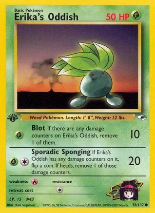 Erika's Oddish (78) 078 - Unlimited Gym Heroes - Common