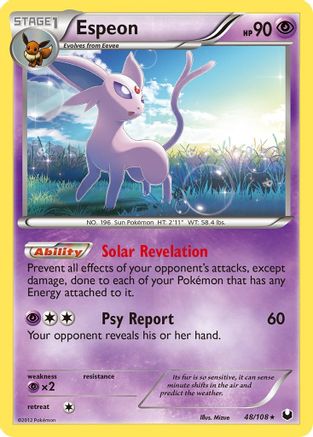 Espeon - 48/108 - Rare - Reverse Holo