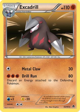 Excadrill (56) - 56/98 - Holo Rare
