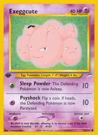 Exeggcute 064/105 - Unlimited Neo Destiny - Common