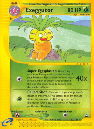 Exeggutor - 12/147 - Rare - Reverse Holo