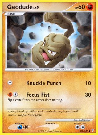 Geodude - 105/147 - Common - Reverse Holo