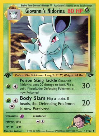 Giovanni's Nidorina 044 - Unlimited Gym Challenge - Uncommon