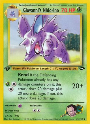 Giovanni's Nidorino 045 - Unlimited Gym Challenge - Uncommon