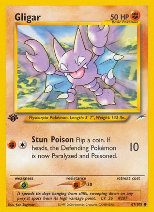 Gligar 067/105 - 1st Edition Neo Destiny - Common