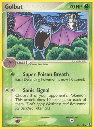Golbat - 43/113 - Uncommon - Reverse Holo