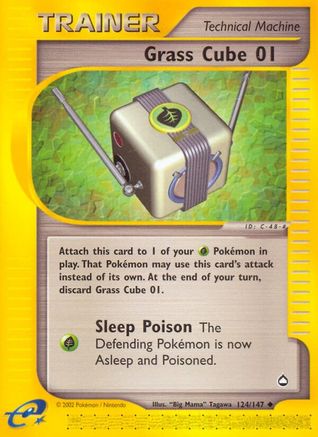 Grass Cube 01 - 124/147 - Uncommon - Reverse Holo