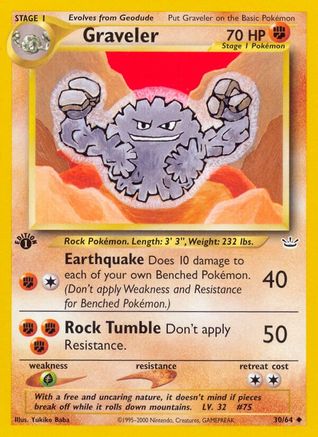 Graveler - 30/64 - Uncommon - Unlimited