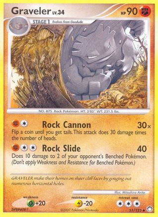 Graveler - 51/123 - Uncommon
