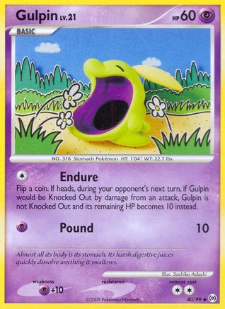 Gulpin (40) - 40/99 - Uncommon - Reverse Holo