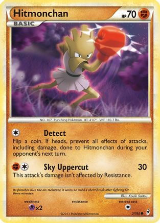 Hitmonchan - 57/95 - Common - Reverse Holo