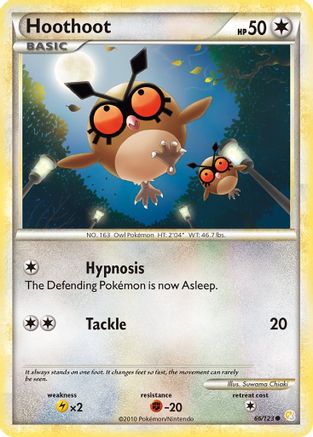 Hoothoot - 66/123 - Common - Reverse Holo
