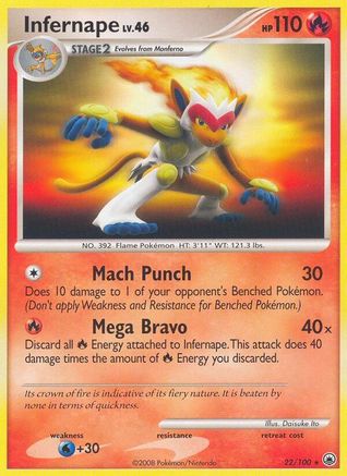 Infernape - 22/100 - Rare