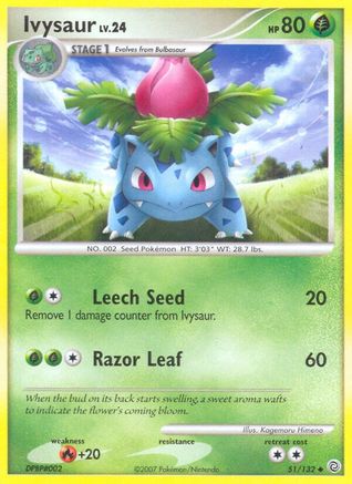 Ivysaur - 51/132 - Uncommon - Reverse Holo