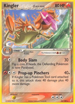 Kingler (Delta Species) - 22/100 - Rare