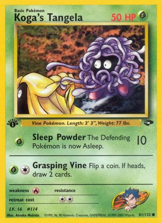Koga's Tangela 081 - Unlimited Gym Challenge - Common