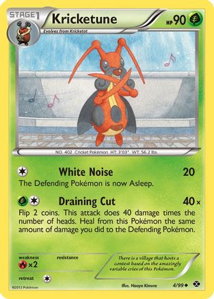 Kricketune - 4/99 - Uncommon - Reverse Holo