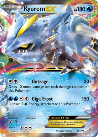 Kyurem EX 030 - Holofoil Plasma Blast - Ultra Rare
