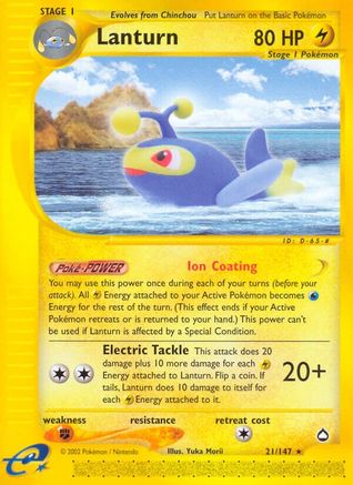 Lanturn - 21/147 - Rare - Reverse Holo