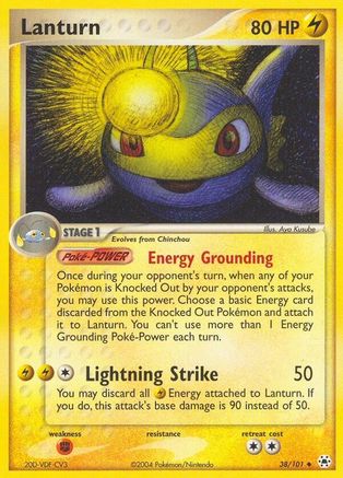 Lanturn - 38/101 - Uncommon - Reverse Holo