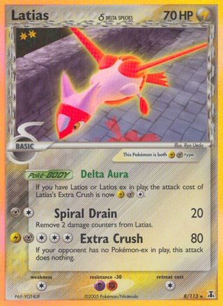 Latias (Delta Species) - 8/113 - Holo Rare - Reverse Holo