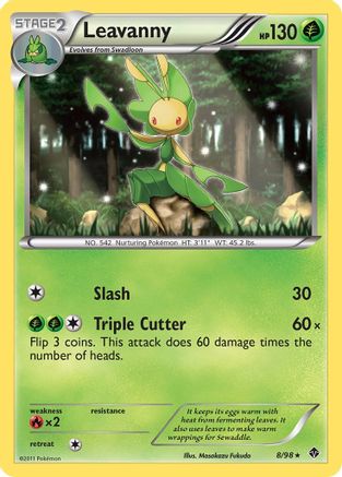 Leavanny (8) - 8/98 - Rare - Reverse Holo