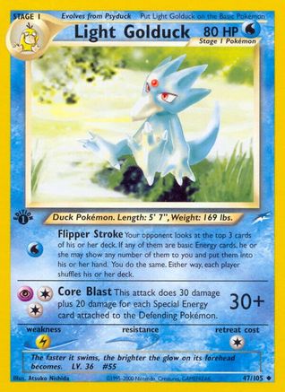 Light Golduck 047/105 - 1st Edition Neo Destiny - Uncommon