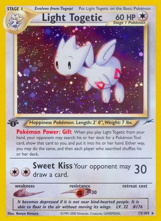Light Togetic 015 - 1st Edition Holofoil Neo Destiny - Holo Rare