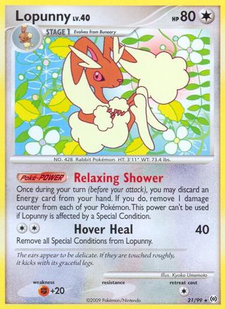 Lopunny - 21/99 - Rare - Reverse Holo