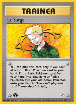 Lt. Surge (101) 101 - Unlimited Gym Heroes - Rare