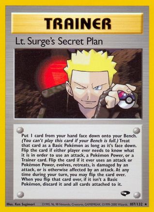 Lt. Surge's Secret Plan 107 - Unlimited Gym Challenge - Rare