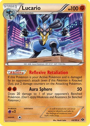 Lucario - 64/99 - Holo Rare