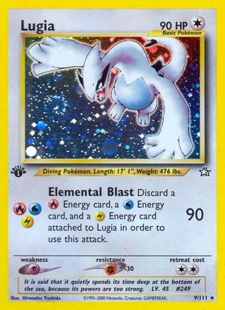 Lugia 009/111 - Unlimited Holofoil Neo Genesis - Holo Rare