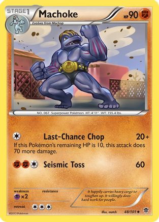 Machoke - 48/101 - Uncommon - Reverse Holo