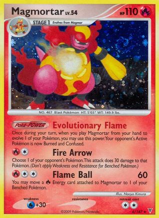 Magmortar - 6/147 - Holo Rare - Reverse Holo