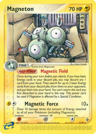 Magneton - 17/97 - Rare - Reverse Holo
